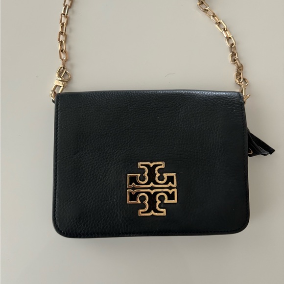 Tory Burch Crocked Leather Purse with Strap - Picture 3 of 8
